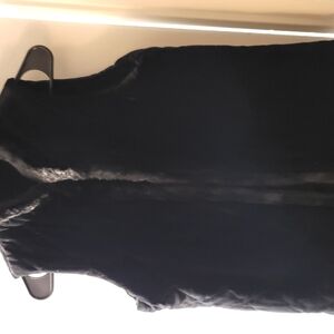 Black Faux Fur Vest